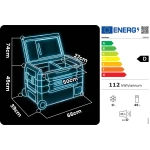 Lodówka kompresorowa turystyczna Icemax 400 Berdsen 40 litry - czarno-szara