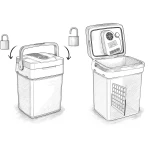 Lodówka turystyczna Berdsen Icemax 29 litry tryb ECO - niebieska 