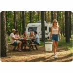 Lodówka turystyczna Berdsen Icemax 26 litry tryb ECO - kremowa