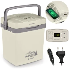 Lodówka turystyczna Berdsen Icemax 26 litry tryb ECO - kremowa