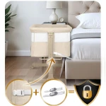 Łóżeczko dziecięce składane turystyczne dostawka + materac Nukido NK-243