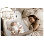 Łóżeczko dziecięce składane turystyczne dostawka + materac Nukido NK-243