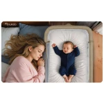 Łóżeczko dziecięce składane turystyczne dostawka + materac Nukido NK-243