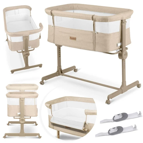 Łóżeczko dziecięce składane turystyczne dostawka + materac Nukido NK-243