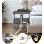 Łóżeczko dziecięce składane turystyczne dostawka + materac Nukido NK-243