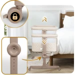 Łóżeczko dziecięce składane turystyczne dostawka + materac Nukido NK-243