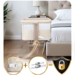 Łóżeczko dziecięce składane turystyczne dostawka + materac Nukido NK-243