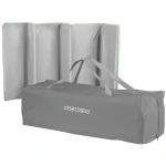 Łóżeczko turystyczne + materac + torba 125 x 65 x 78 cm RK-240 szaro-miętowe