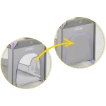 Łóżeczko turystyczne + materac + torba 125 x 65 x 78 cm RK-240 szaro-lawendowe