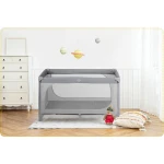 Łóżeczko turystyczne + materac + torba125 x 65 x 78 cm RK-240 szare