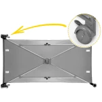 Łóżeczko turystyczne + materac + torba125 x 65 x 78 cm RK-240 szare