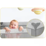 Łóżeczko turystyczne + materac + torba 125x65x78cm RK-242 szare