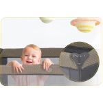 Łóżeczko turystyczne + materac + torba 125 x 65 x 78 cm RK-242 antracyt