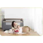 Łóżeczko turystyczne + materac + torba 125 x 65 x 78 cm RK-242 antracyt