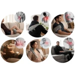 Masażer do pleców szyi karku shiatsu 3 tryby ogrzewanie bezprzewodowy Neo-Sport NS-505