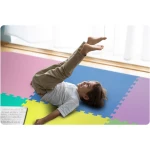 Mata piankowa puzzle 180x180cm 9 szt wielokolorowa 