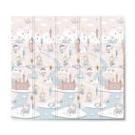 Mata piankowa edukacyjna składana 200 x 180 x 1 cm Nukido NK-340