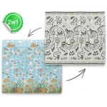  Mata piankowa edukacyjna składana 200 x 180 x 1 cm Nukido NK-340 ocean-safari