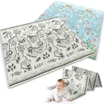  Mata piankowa edukacyjna składana 200 x 180 x 1 cm Nukido NK-340 ocean-safari