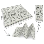  Mata piankowa edukacyjna składana 200 x 180 x 1 cm Nukido NK-340 ocean-safari