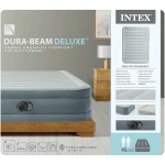 Materac dmuchany 203x152x46 cm z wbudowaną pompką elektryczną INTEX 64824ND