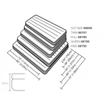 Materac dmuchany 191x76x22 cm jednoosobowy INTEX 68950