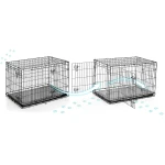 Metalowa klatka kennelowa dla psa + legowsko 91 x 57 x 62 cm PH-201