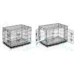 Metalowa klatka kennelowa dla psa + legowisko 75 x 45 x 54 cm PH-200