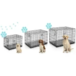 Metalowa klatka kennelowa dla psa + legowisko 75 x 45 x 54 cm PH-200