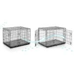 Metalowa klatka kennelowa kojec dla psa + legowisko 107 x 71 x 77 cm PH-202