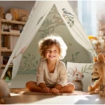 Namiot tipi dla dzieci Nukido - beżowe 