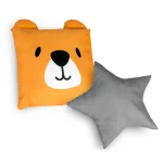 Namiot tipi dla dzieci z girlandą i światełkami - szare