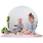 Namiot tipi dla dzieci ze światełkami - różowe w kropki  