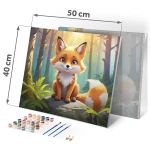 Obraz do malowania po numerach 40x50 cm Massido Lisek 