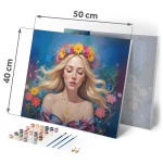 Obraz do malowania po numerach 40x50 cm Massido Portret kobiety 