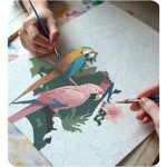 Obraz do malowania po numerach 40x50 cm Massido Papugi