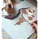 Obraz do malowania po numerach 40x50 cm Massido Portret kobiety 