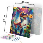 Obraz do malowania po numerach 40x50 cm Massido Dino