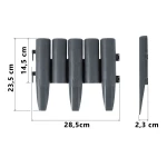 Obrzeże ogrodowe Plonos 220 cm PL-961 szare