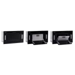 Okap kuchenny podszafkowy 52cm czarny BE-52A 