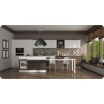 Okap kuchenny szklany wiszący 60cm czarny BT-222