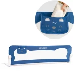 Barierka ochronna do łóżka 150x42x35cm Ricokids niebieska 