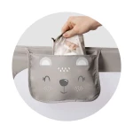 Barierka ochronna do łóżka 150 x 66 x 35 cm Nukido szara