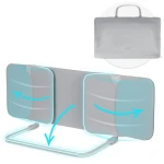 Barierka ochronna do łóżka 150 x 44 x 41 cm Nukido szara