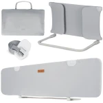 Barierka ochronna do łóżka 150 x 44 x 41 cm Nukido szara