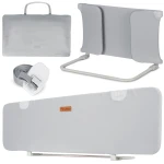 Barierka ochronna do łóżka 120 x 44 x 41 cm Nukido szara