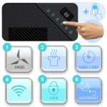 Osuszacz powietrza kompresorowy - pochłaniacz wilgoci 20l/24h higrostat Berdsen BD-532 biały