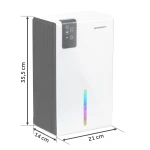Osuszacz powietrza - pochłaniacz wilgoci 800ml/24h higrostat Berdsen BD-856 biały