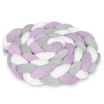 Otulacz do łóżeczka Ricokids 3m - fioletowo-szary 