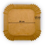 Papier do pieczenia wkładki do frytkownicy 20 cm Berdsen - 100 szt